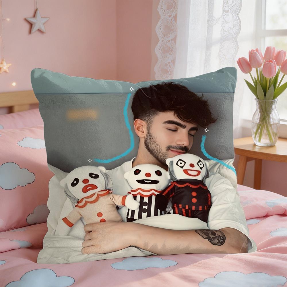 Internet Celebrity Fede VVigevani Cushion Cover Square Short Plush Pillow Case Living Room Sofa Home Decor Funda X