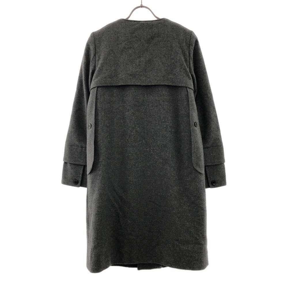 Green Made In Japan With Bore Liner Wool Coat 1 Gray Women Used