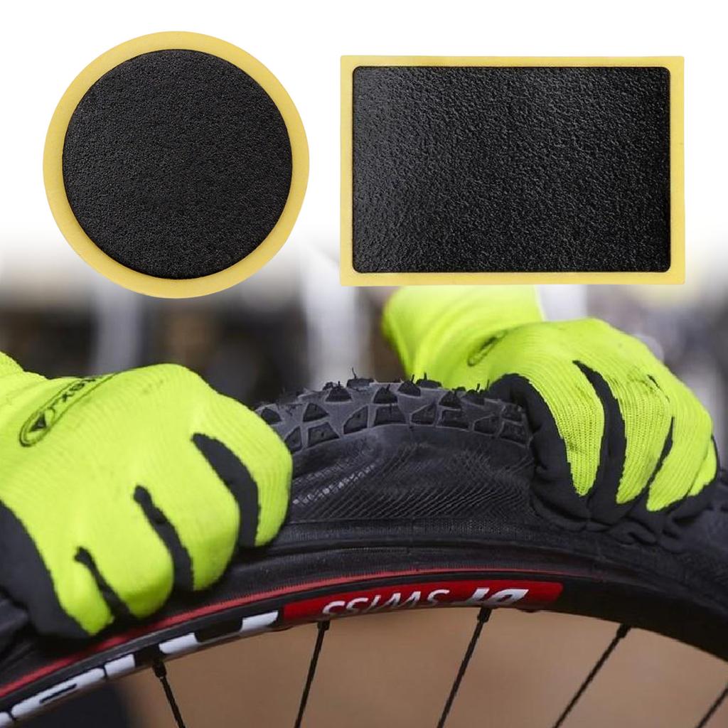 50Pcs Self Adhesive Bicycles Puncture Repair Patches Bikes Tire Puncture Repair Puncher Repair Inner Tube Patches Set