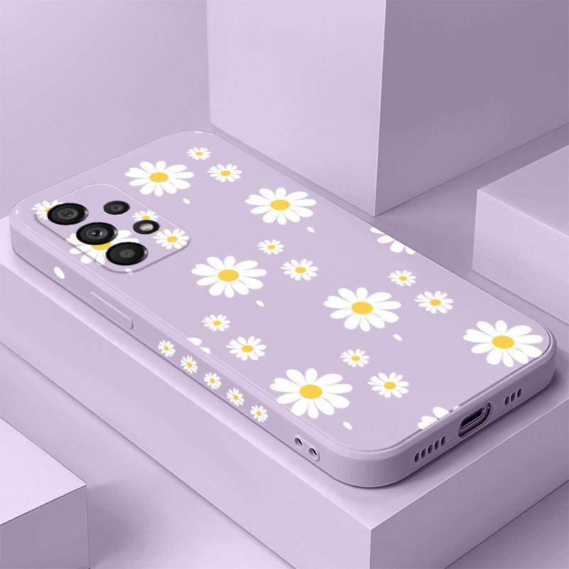 Daisy Petals Case For Samsung Galaxy A73 A53 A33 A23 A13 A72 A52 A52S A32 A22 A12  A71 A51 A31 A21S 4G 5G Cover