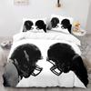 American Football Duvet Cover Set Queen/Full/King Size Skull Bedding Set 3pcs for Kids Boys Teens Sports Gaming Comforter Cover