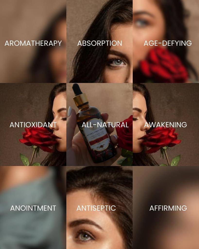 Enhanced Essentials Absolute Rose - A Dawn Harvest from Kannauj’s Misty Garden Valleys, Where Dew-Kissed Petals Unfold Into the Pure Essence
