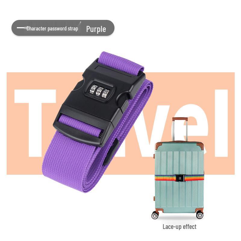 Polypropylene One-Word Luggage Strap for Suitcase Reinforcement with Wheels