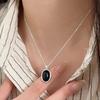PANJBJ 925 Sterling Silver Line Necklace for Women Girl Fashion Concise  Individuality Jewelry Birthday Gift Dropshipping
