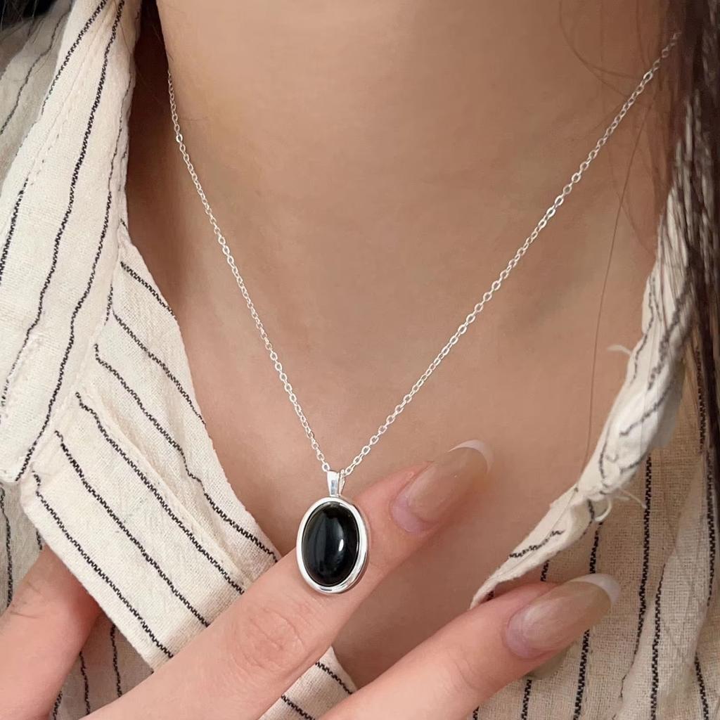 PANJBJ 925 Sterling Silver Line Necklace for Women Girl Fashion Concise Individuality Jewelry Birthday Gift Dropshipping