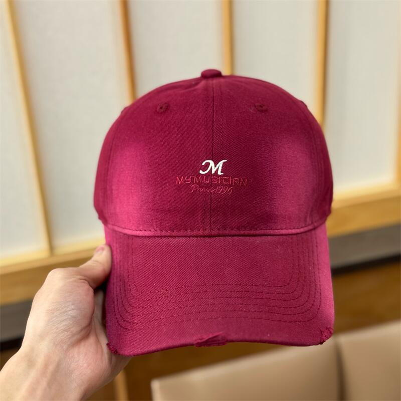 Spring And Summer Simple Letter Embroidery Baseball Cap Children'S Casual Versatile Soft Top Cap Shows Small Face