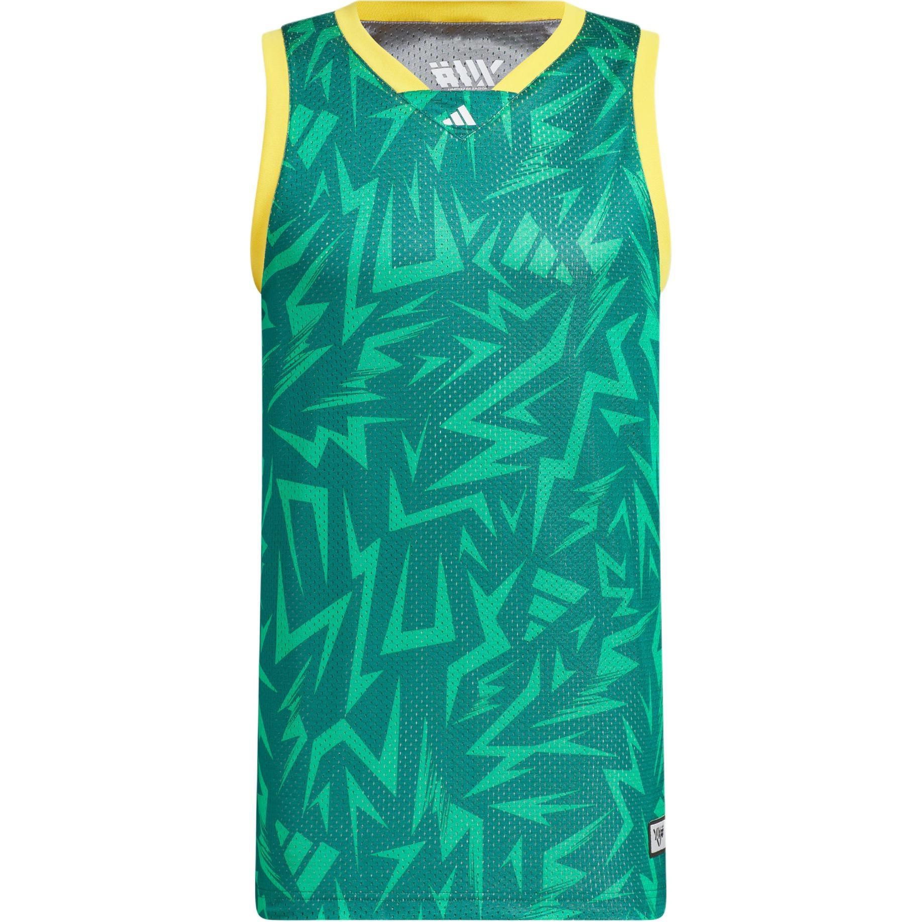 adidas Basketball Tank Asia Sizing  Green  Men s JC6794 S