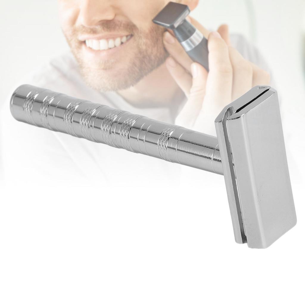 Handle Double Sided Shaving Tool Washable Beard Wet Shaving Kit for Men