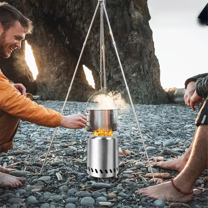 Portable Stainless Steel Smokeless Wood Burning Stove