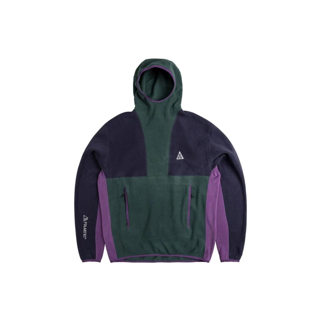 Nike Hooded Pullover Letter Print Long-Sleeve Sweatshirt Men Tops Ink-Purple FN0370-328