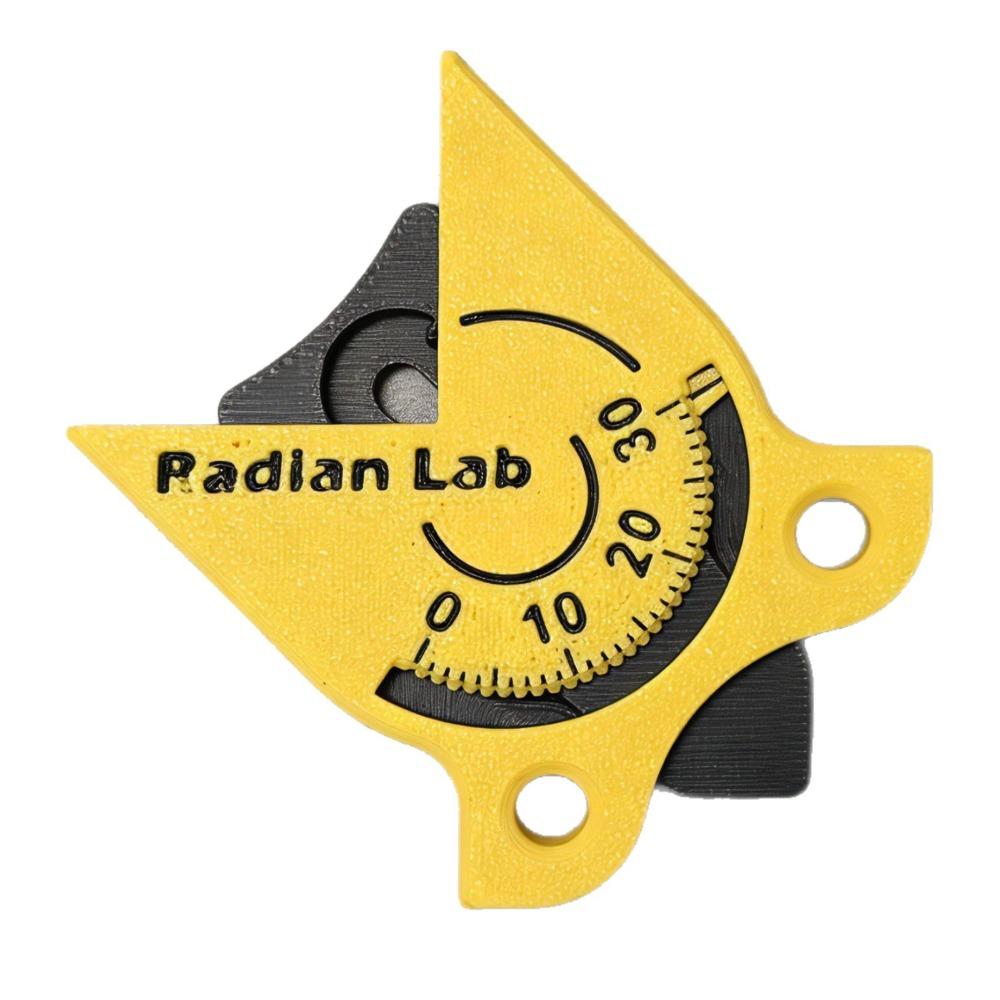 Yellow/Orange Radius Measuring Tool with Scale Measuring Instrument Corner Radius Measuring Tool Portable