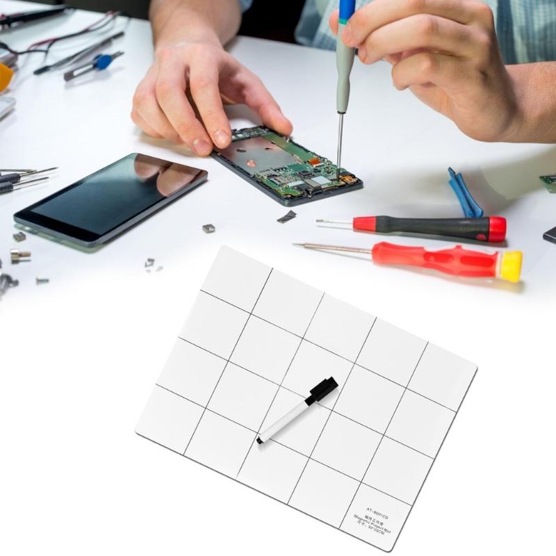 General Magnetic Project Pad Rubberized Grip with Print Overlay Magnetic Service Pad Simple Use for Smartphone Repair
