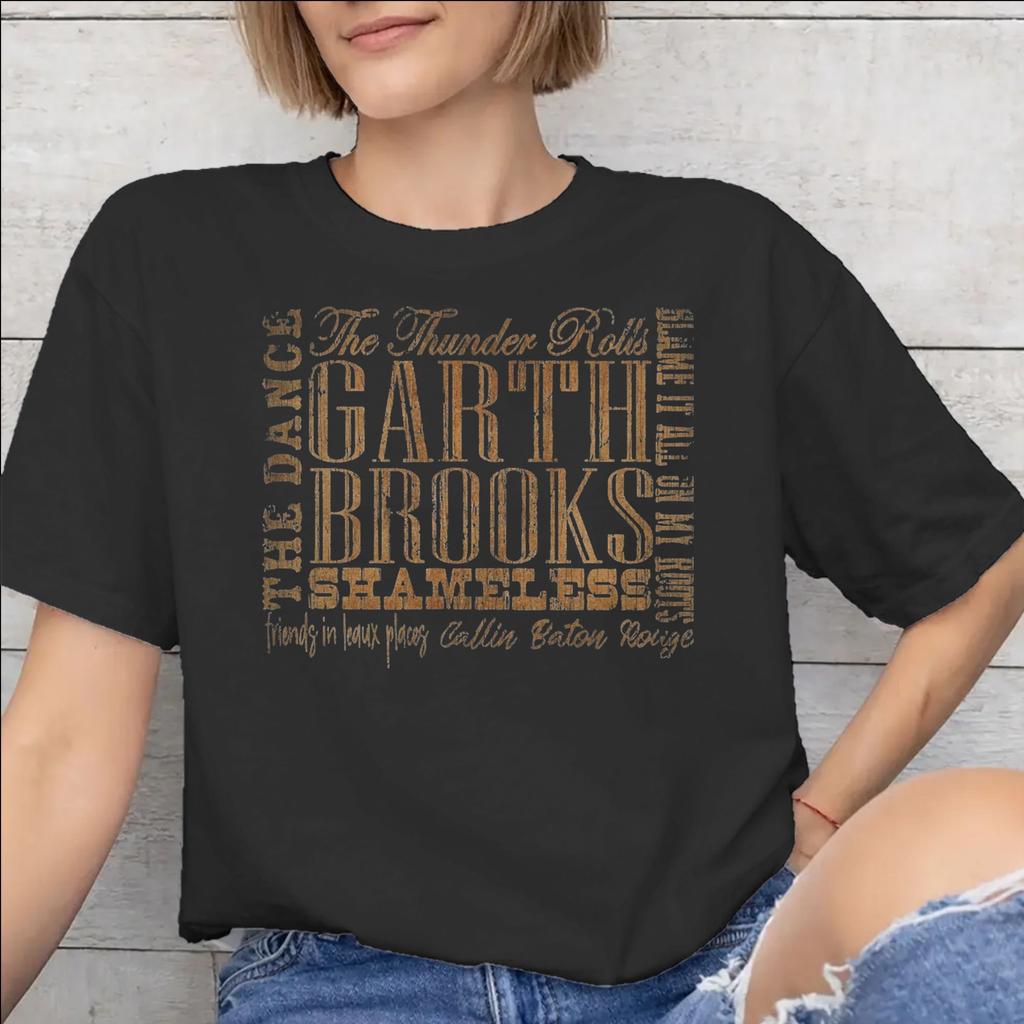 Garth Brooks Tour 2026 Printed T Shirt Unisex WoUnisex 100 Cotton Tee Shirt Clothes