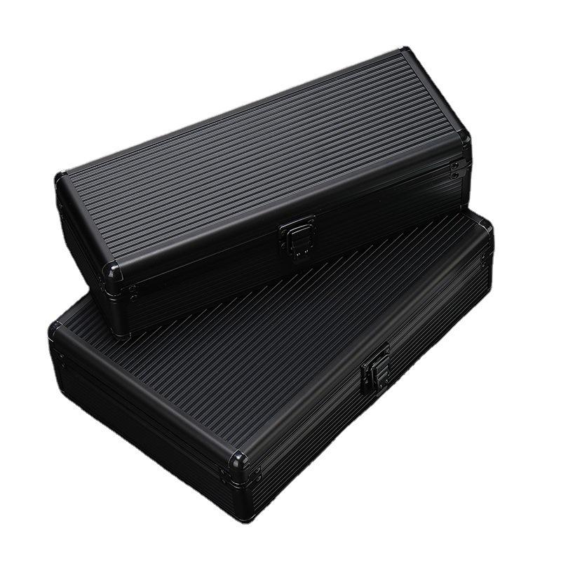 5-Slot Aluminum Watch Storage Box with Opaque Lid & Soft Pillows