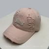 Korean Broken Style 3D Letters Embroidery Sunshade Baseball Hats New Men Women Versatile Casual ins Peaked Caps Fashion Retro