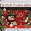 2D Flat Printed Christmas Floor Mat Non-Slip 3D Illusion Rug Round Vortex Carpet  Outdoor