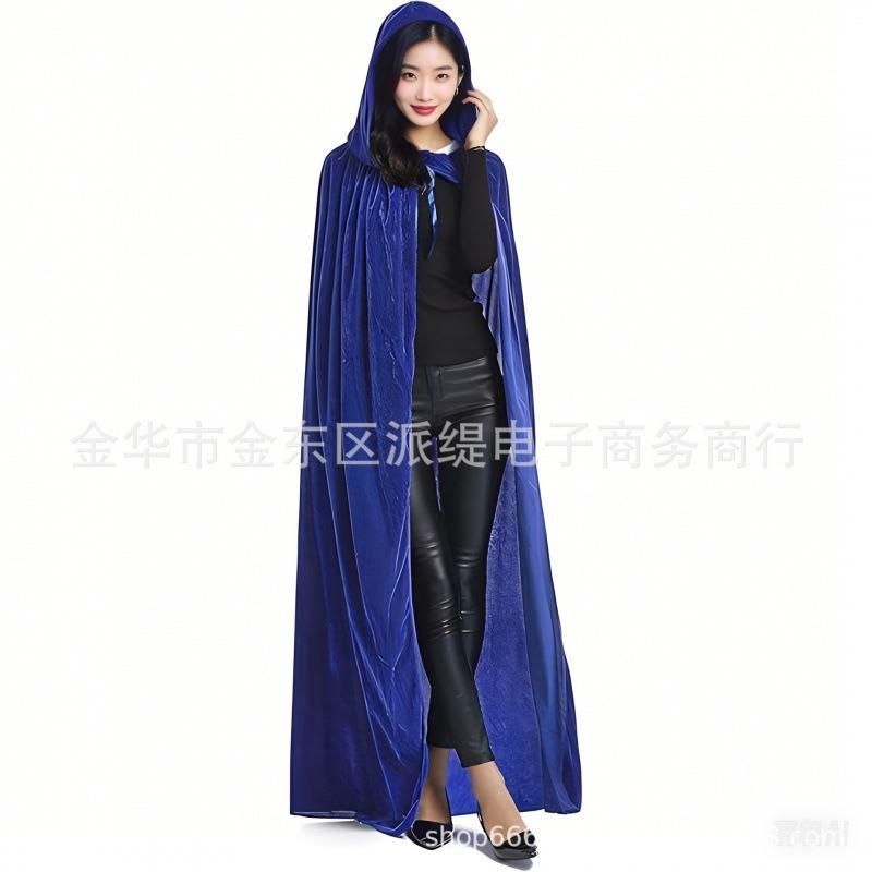 Halloween Costume Ball Dress Up Child Adult Cape Secret Velvet Golden Velvet Cape Vampire Reaper