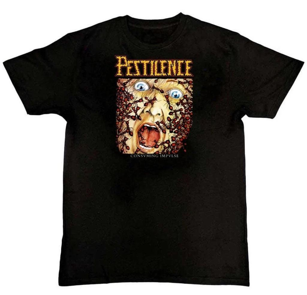 Pestilence Consuming Impulse Graphic Print Unisex 100% Cotton T-shirt Mens Tees Top