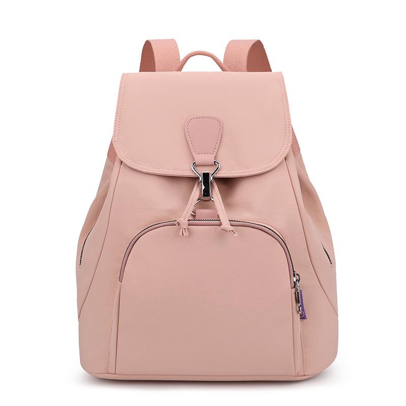 Ryggsäck dam ny mode mjukt läder stor kapacitet reseryggsäck dubbelsyfte axelväska tide