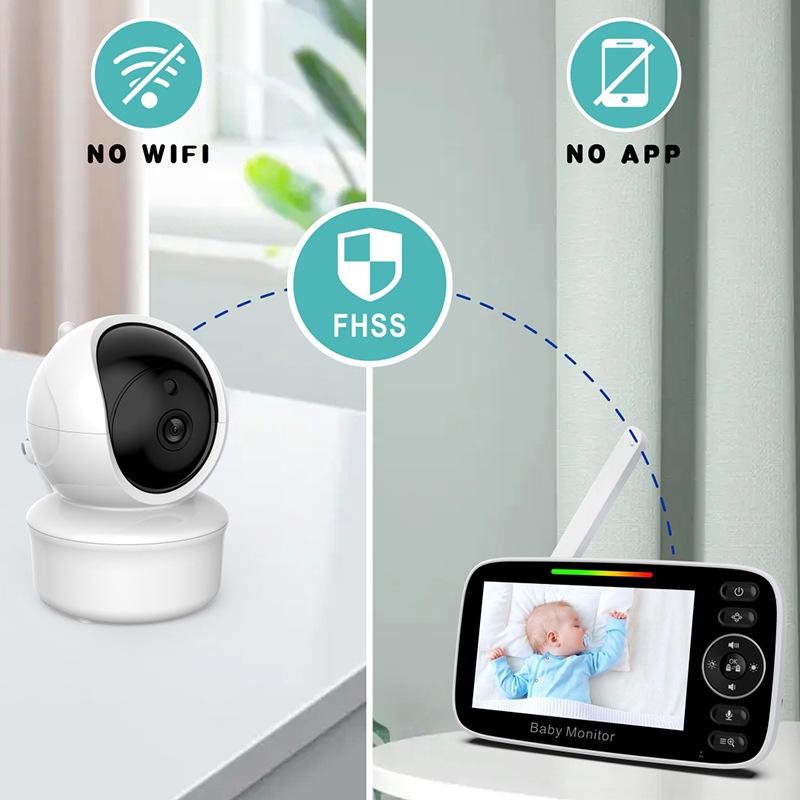 4.3-Inch Night Vision Baby Monitor with Two-Way Talk for Home Use