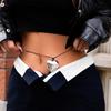 Heart Pendant Waist Chain Love Belly Chain Stomach Chain Body Jewelry Accessories Alloy Material Gift for Women and Girl