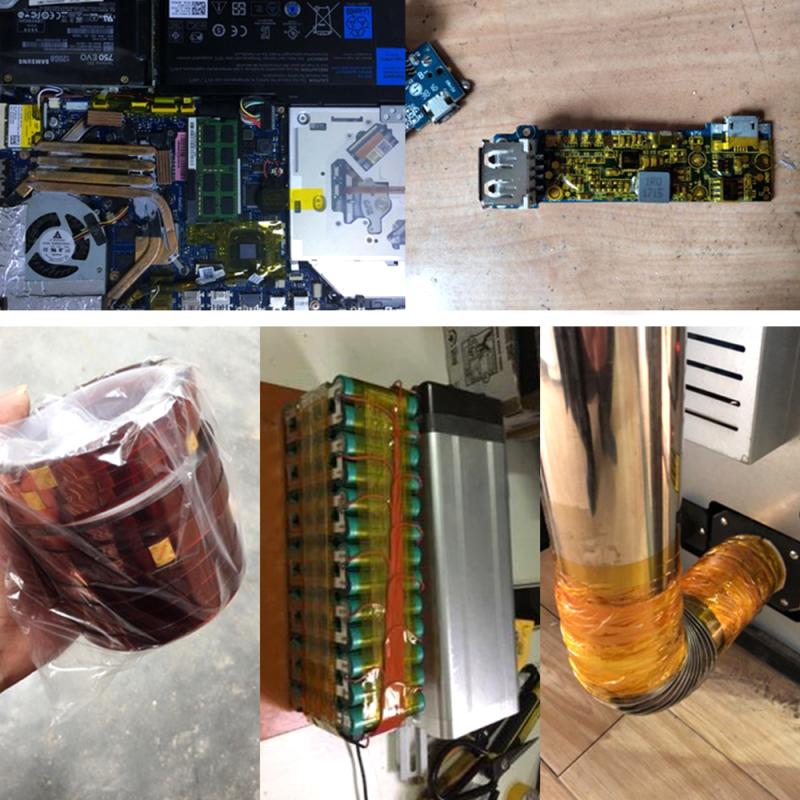 High Temperature Heat BGA Tape Thermal Insulation Antistatic Polyimide Adhesive Tape 33M(Brown)