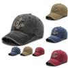 Fashionable Men's Denim Baseball Cap With Charming Embroidery And Versatile Seasonal Wear