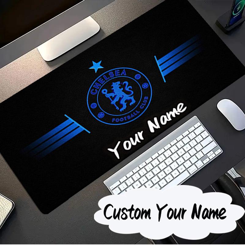 Custom Name Mouse Pad Chelsea Football Club Crest Mouse Pad, Gaming Mouse Pad, Keyboard Pad, Desk Decor for Computer Notebook Fan Birthday Gift