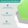 Uxcell 12-Piece Self-Adhesive Acoustic Panels, 12" X 10" X 0.4", Good Density Soundproof Padding, Hexagonal Soundproof Absorbent Panels, Insulation,
