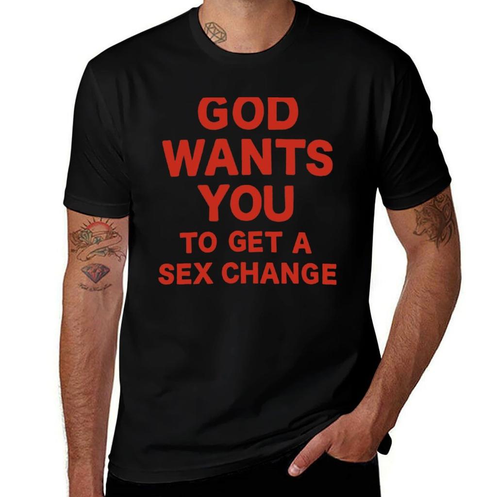 God wants you TShirt Large Size Short Sleeve TShirt