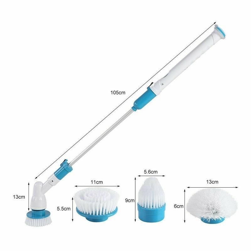 

1шт электрическая вращающаяся скрубберная щетка Hurricane Cordless Spin Scrubber. Перезаряжаемая плитка для ванной комнаты и кухни EU Plug