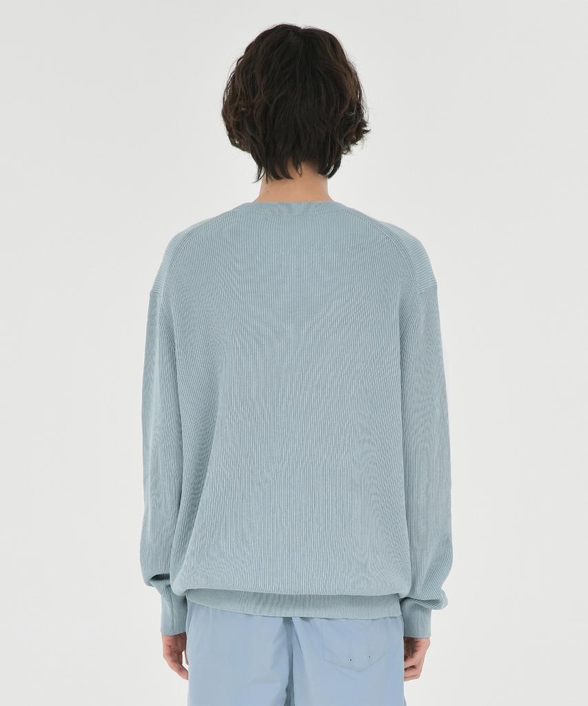 Beulaunyadeu High Density Crewneck Knit, Blue Gray