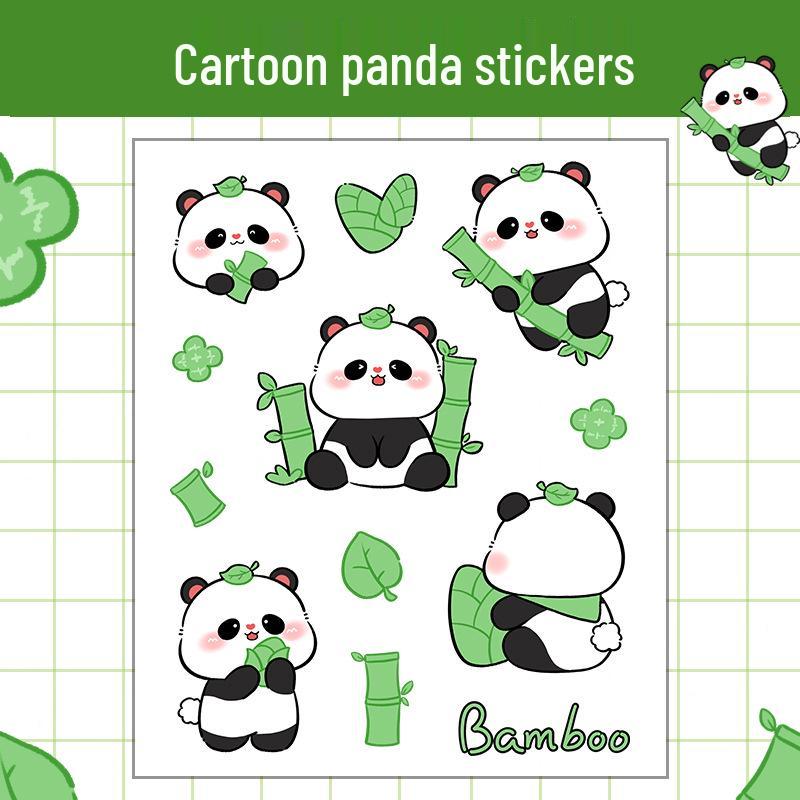 

Наклейки с изображением панды для детей — самодельные водонепроницаемые наклейки для бутылок с водой, телефонов и многого другого