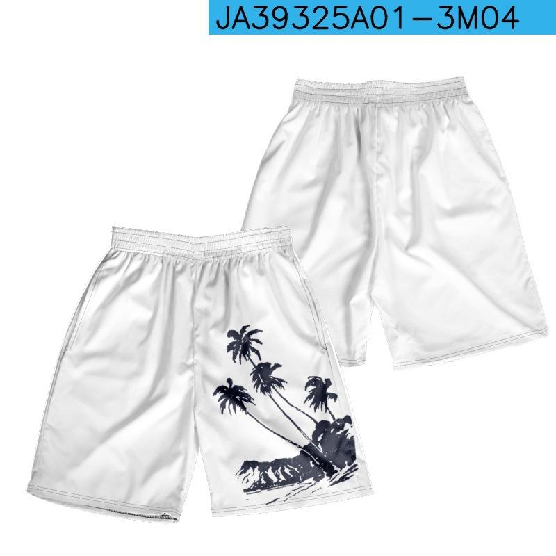 

Summer Beach Style Coconut Tree Print Men S Large Size Panties Loose Casual Drawstring Shorts 6XL