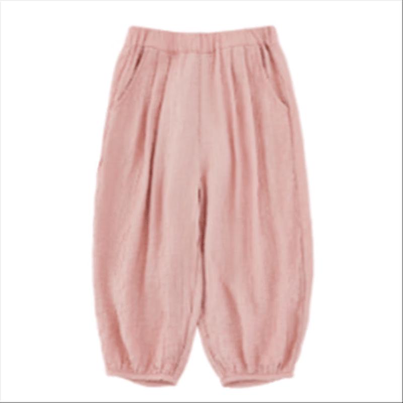 Yoyou Girls' Summer Lightweight Anti-Mosquito Cropped Lantern Pants