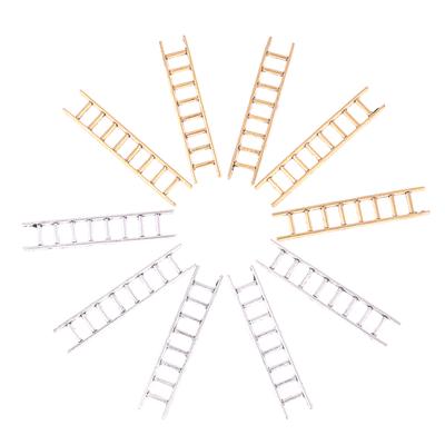 5 Stück Puppenhaus Miniaturmöbel Metallleiter Treppe Heimdekoration