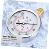 Oil Pressure Gauge Stainless Steel Construction for Water Gas Pressure Meters