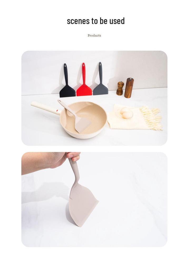 In-Stock Tamagoyaki Non-Stick Silicone Spatula for Pancakes, Pizza, and Steak