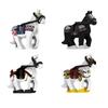 MOC Military Building Blocks Module Soldier Figures Equipments Mount Medieval Ancient War-Horse Rope Animals Saddle Accessories