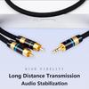 RCA Cable HiFi Stereo 3.5mm to 2RCA Audio Cable for Amplifier Mobile Phone Computer Desktop Audio AUX RCA Jack 3.5 Y SplitterGood product
