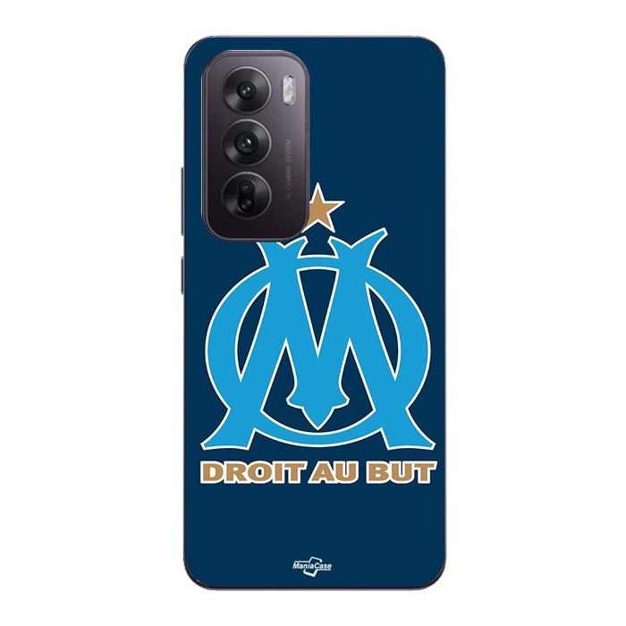Case For Oppo Reno 12 5g Logo Om Olympique De Marseille Blue Background Maniacase