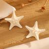 Set of 4 Elegant Starfish Hair Clips - Bohemian Style Resin Mermaid Tail Accessories, Perfect for Beach And Ocean-Themed Parties