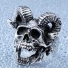 Ring Signet Skull Aries Biker 248