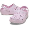 Crocs Classic Floral Cut Out Clog, Pink Milk, 23cm