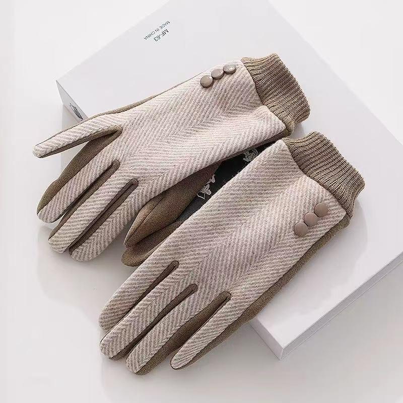 Męskie Zimowe Rękawiczki Dotykowe z Podszewką Polarową - Wiatroodporne, Mrozoodporne, Codzienne Rękawiczki do Prowadzenia