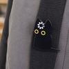 Yangyizhi 2/3Pcs Brooch Pin, Black Cat Design Lapel Decorative Badge with Standard Safety Versatile for Clothing Bags Hats Shoes