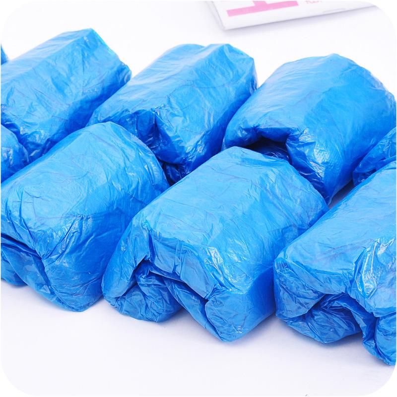 Waterproof Non-Slip Disposable Shoe Covers for Indoor Use - Thick and Wear-Resistant Plastic Foot Film for Adults, Students, and Computer Rooms.