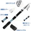 SANLIKE Telescopic Casting Fiberglass Sabiki Perfect for Sea and Pier Easy to Use for Compact and Portable 2.4M Rod, Rod, Ultra-Lightweight,