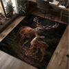 1Pc Animal Deer Print Rug - Home Decoration Carpet For Living Room Bedroom Flooring Computer Chair Area Rug