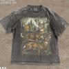 Vintage Hirsch Grafik T-Shirt, Comfort Colors Herren Kinder T-Shirt für Männer Frauen, Retro 90er Wildtier Tee, Grunge Hütten Kern Ästhetik, Outdoor Bekleidung